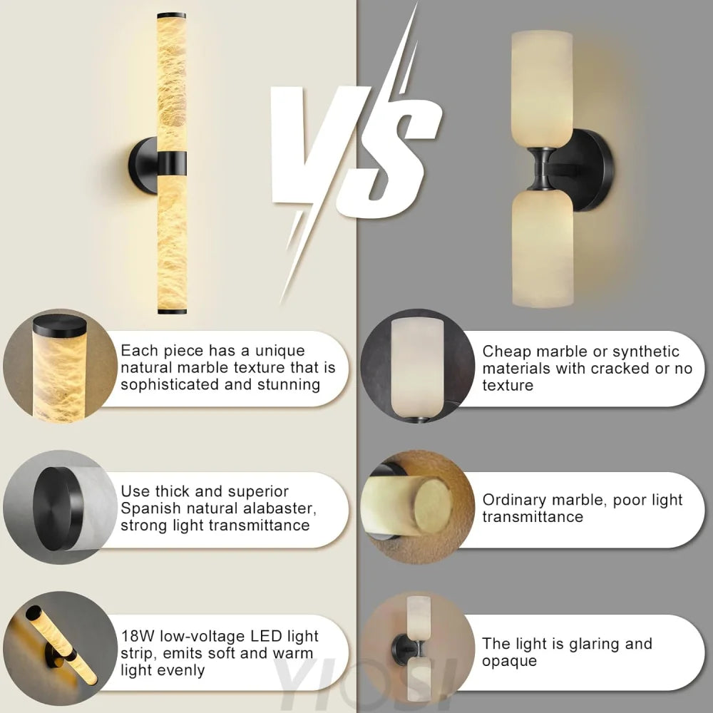 Alabaster Wall Sconces