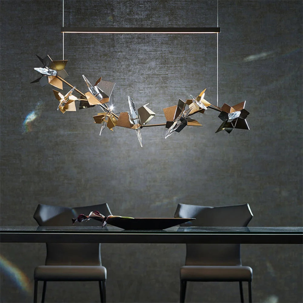 Alanna Creative Decorative Crystal Lamp 100Cm L Custom Chandelier