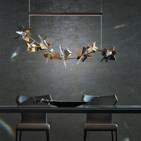 Alanna Creative Decorative Crystal Lamp 100Cm L Custom Chandelier