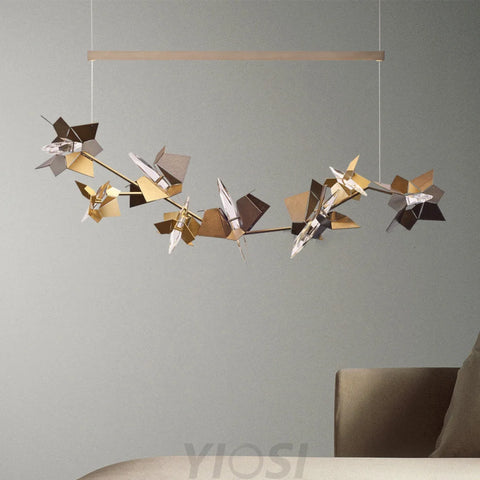 Alanna Creative Decorative Crystal Lamp 150Cm L Custom Chandelier