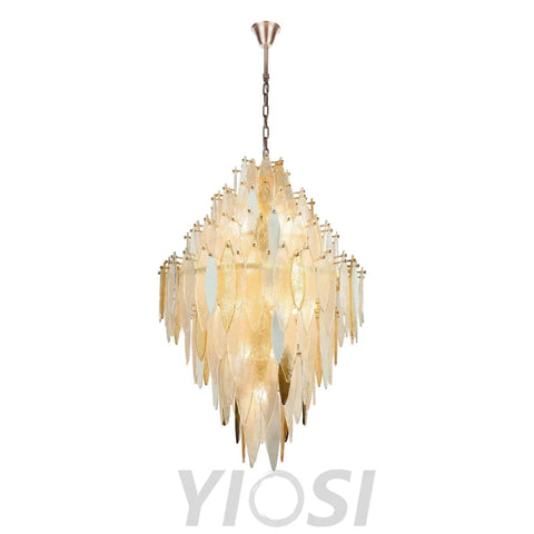 Alba Empire Tiered Oval Glass Chandelier - -1-Yiosilamp