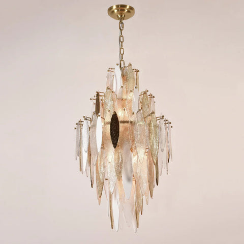 Alba Empire Tiered Oval Glass Chandelier - -1-Yiosilamp