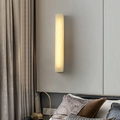 Alice Moder Linear Alabaster Wall Sconce 