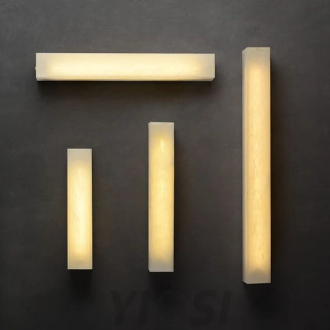 Alice Moder Linear Alabaster Wall Sconce 