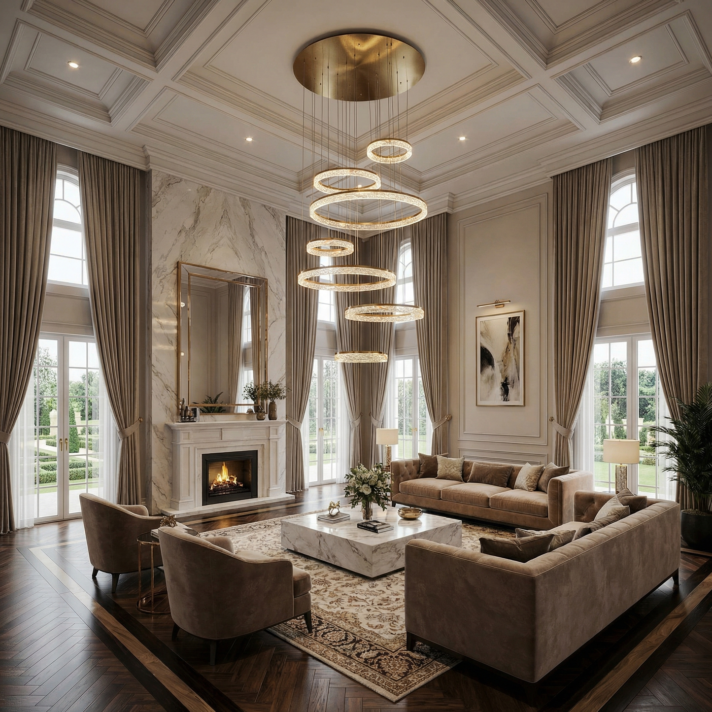 Yiosi Alps Luxresin 7-Tier Grand Cascading Chandelier - Image 2