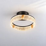 Alps Modern Crystal Flush Mount Ceiling Light – lights on