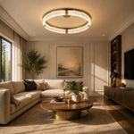 Alps Modern Crystal Flush Mount Ceiling Light