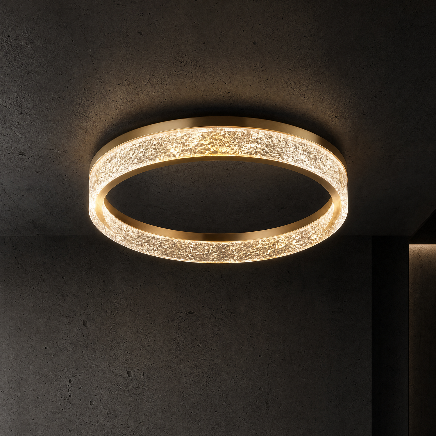 Alps Modern Crystal Flush Mount Ceiling Light - main