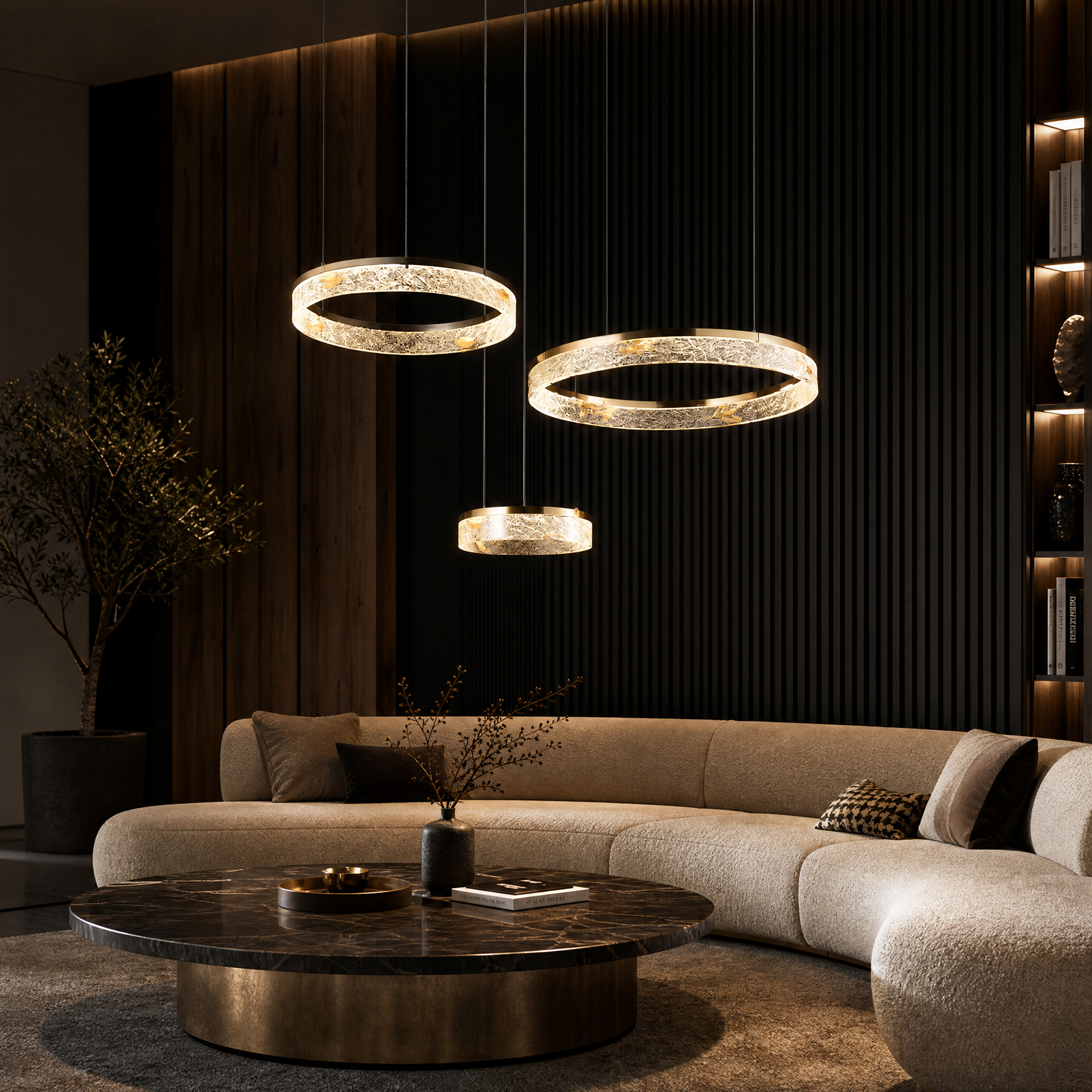 Alps Modern Multi-Tier Cluster Chandelier - scene