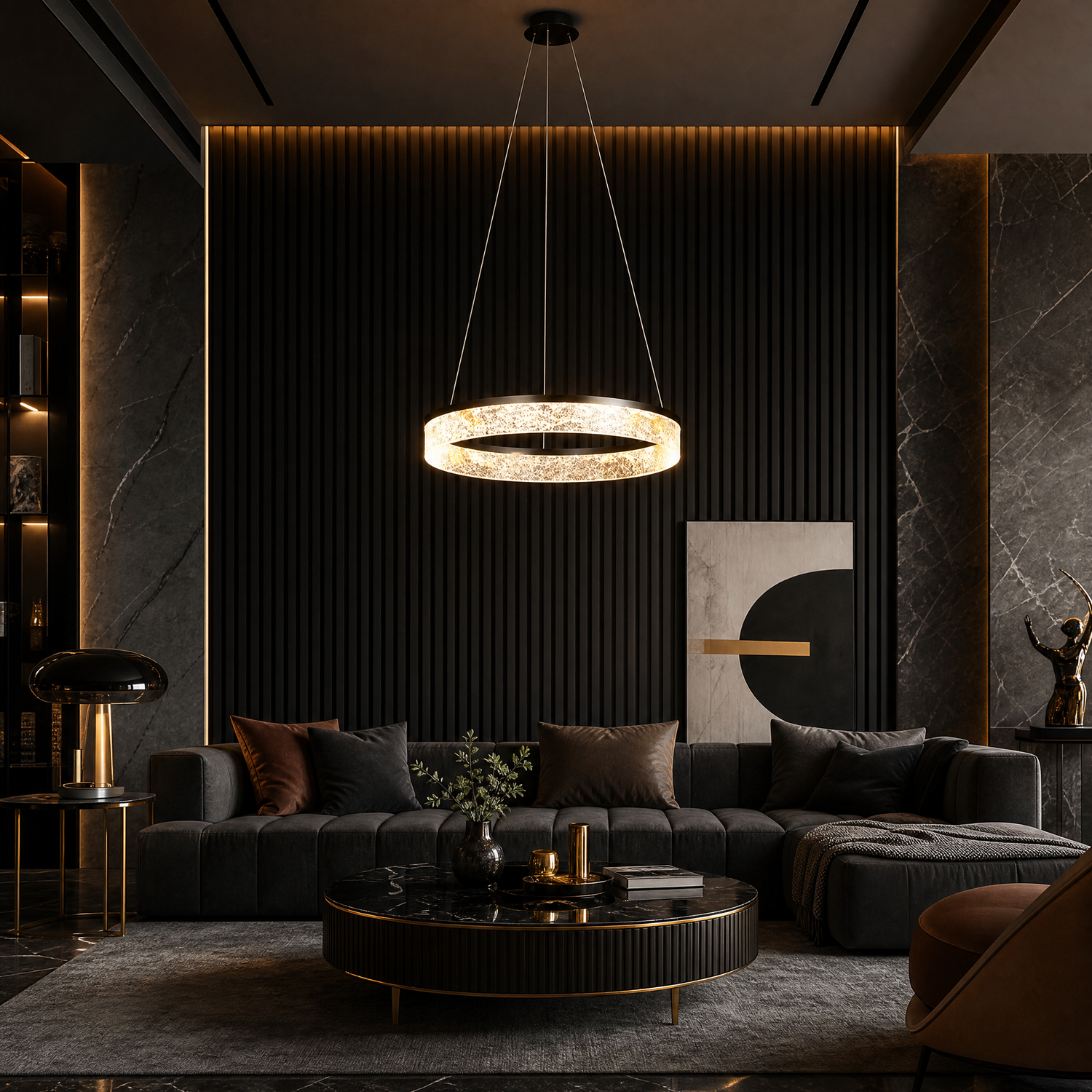 Alps Modern Sculptural Pendant Light - scene