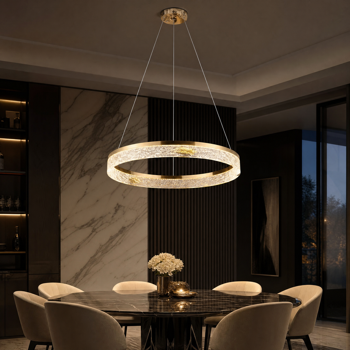 Alps Modern Sculptural Pendant Light - scene