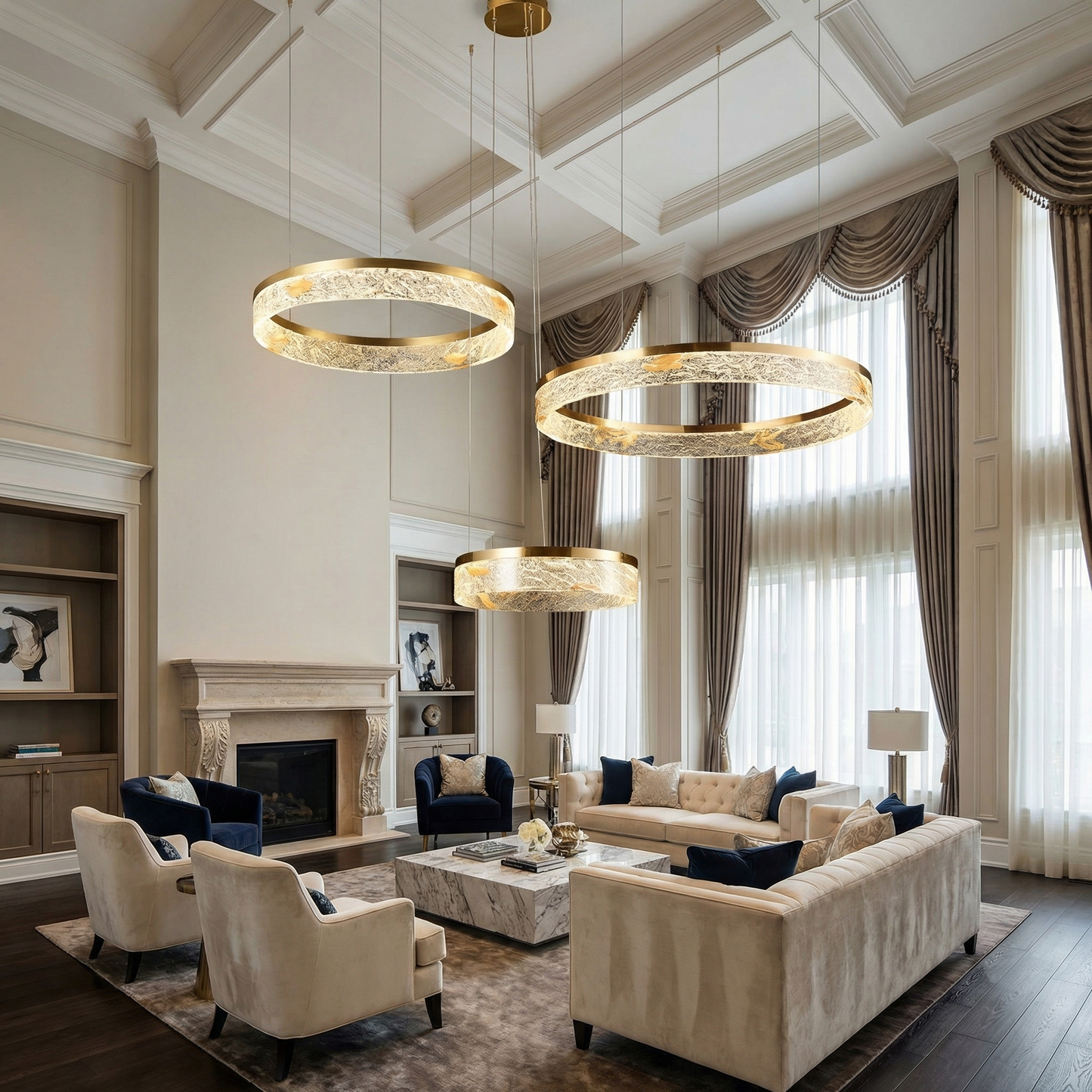 Yiosi Alps Luxresin Multi-Ring Chandelier - Image 2