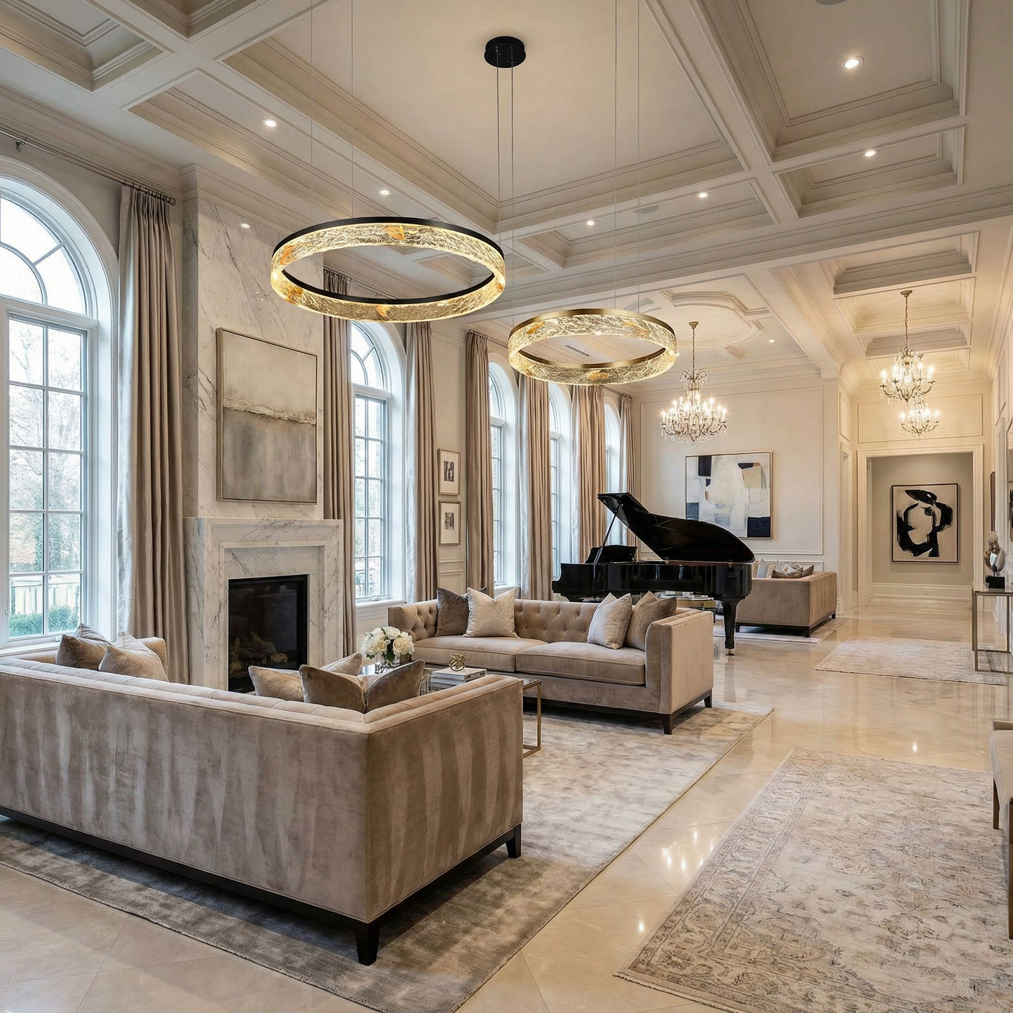 Yiosi Alps Luxresin Ring Pendant Chandelier - Image 2