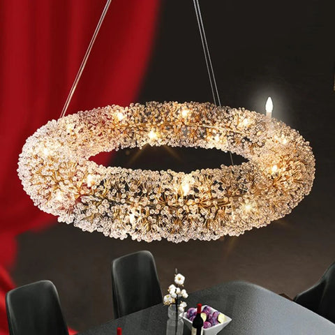 Alvaro Flower Crystal Chandelier