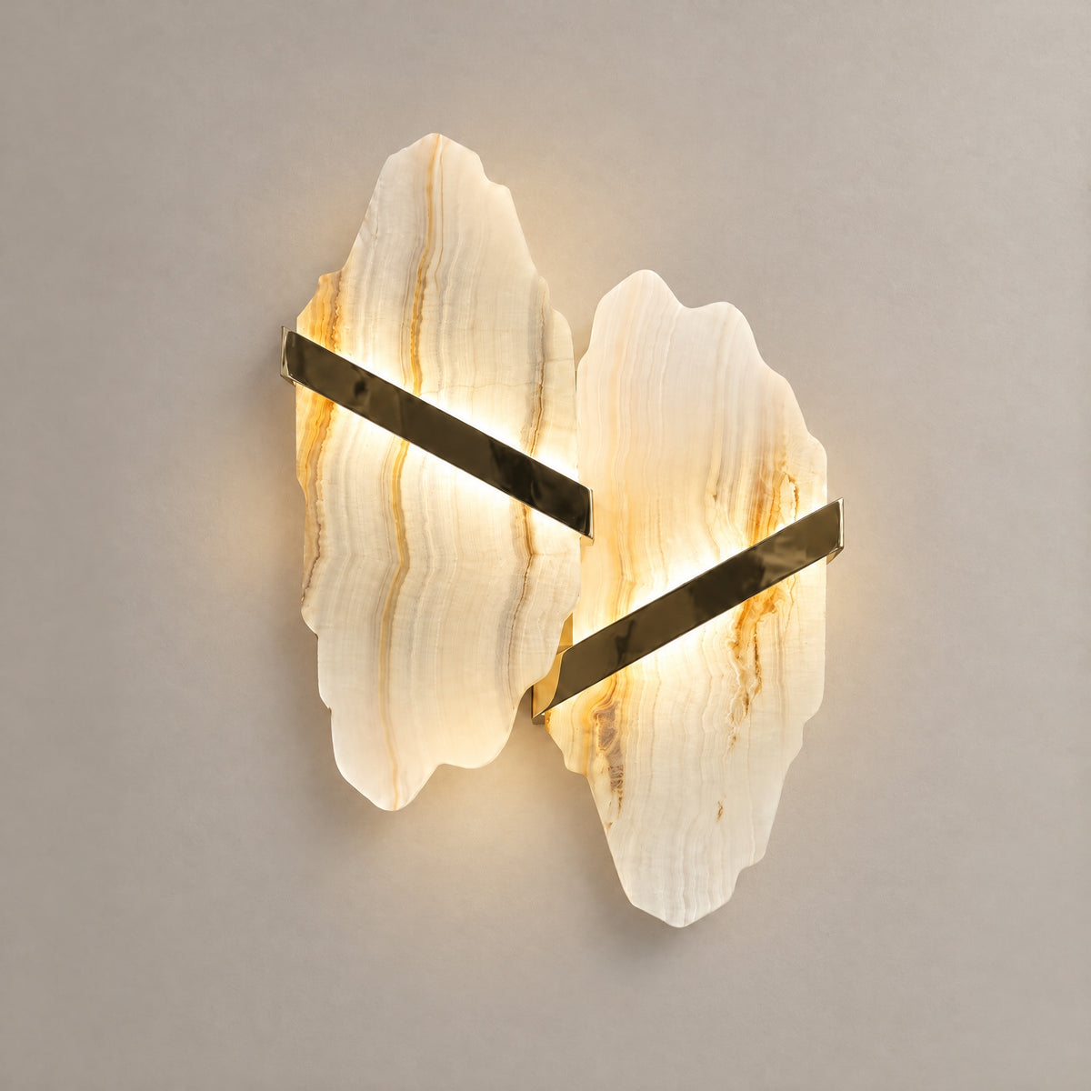 Amber Natural Stone Wall Sconce