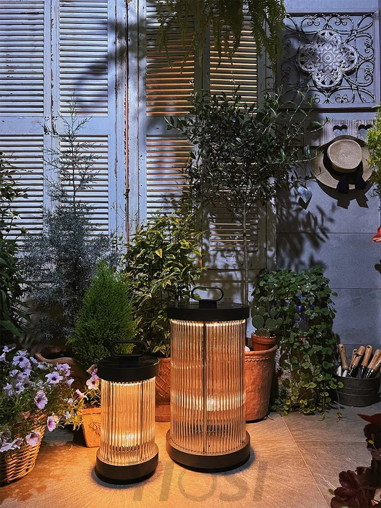 Ambient Line Lantern Garden Floor Lamp - Canister-1-Yiosilamp