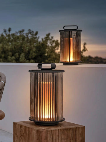 Ambient Line Lantern Garden Floor Lamp - Canister-1-Yiosilamp