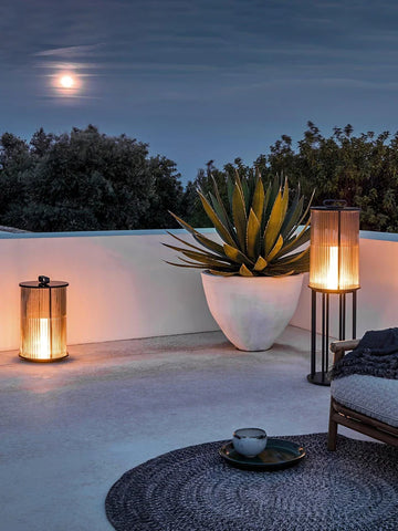 Ambient Line Lantern Garden Floor Lamp - Canister-1-Yiosilamp