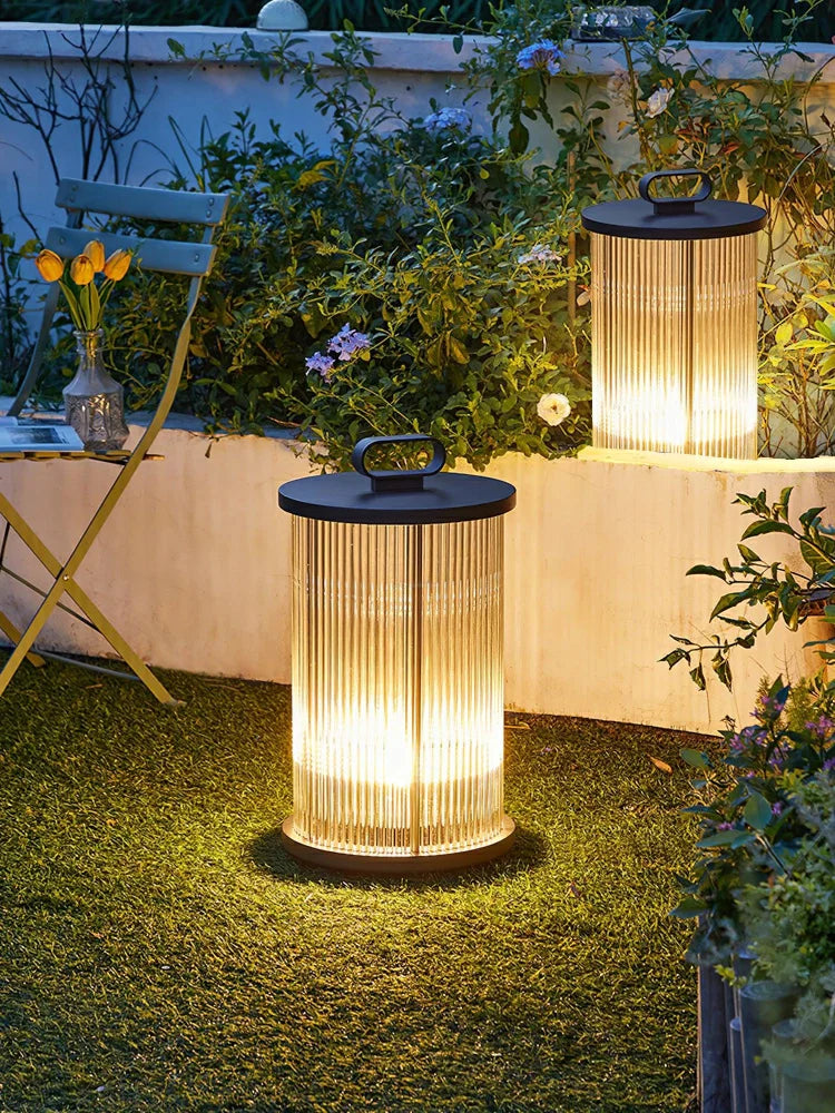 Ambient Line Lantern Garden Floor Lamp - Canister-1-Yiosilamp