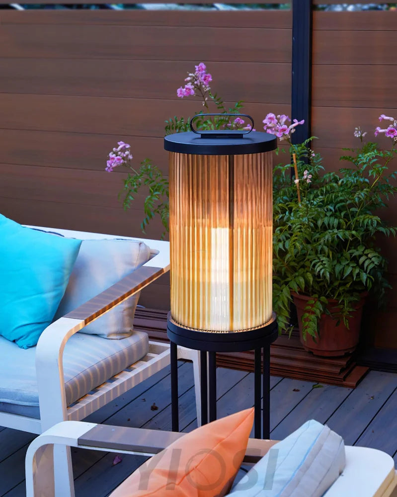 Ambient Line Lantern Garden Floor Lamp - Canister-1-Yiosilamp