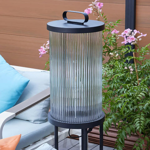 Ambient Line Lantern Garden Floor Lamp - Canister-1-Yiosilamp