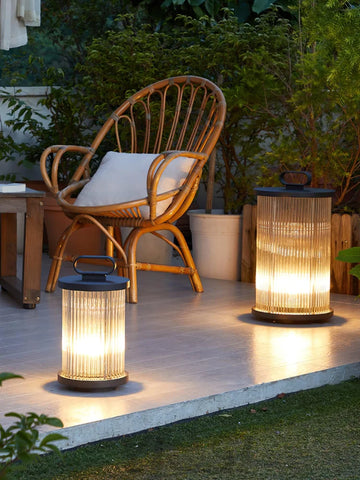 Ambient Line Lantern Garden Floor Lamp - Canister-1-Yiosilamp