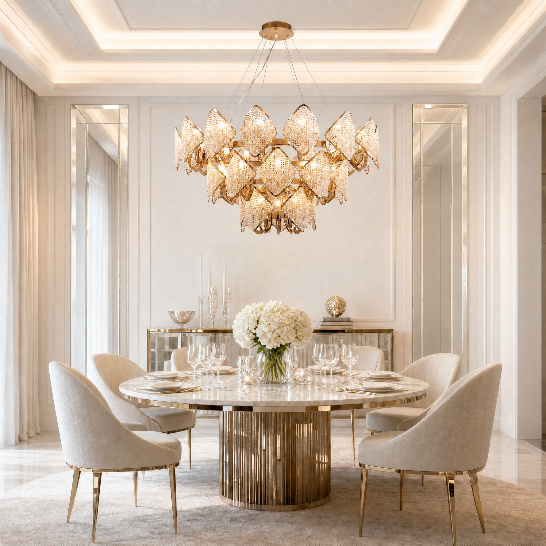 Ananas Pineapple Trio Chandelier