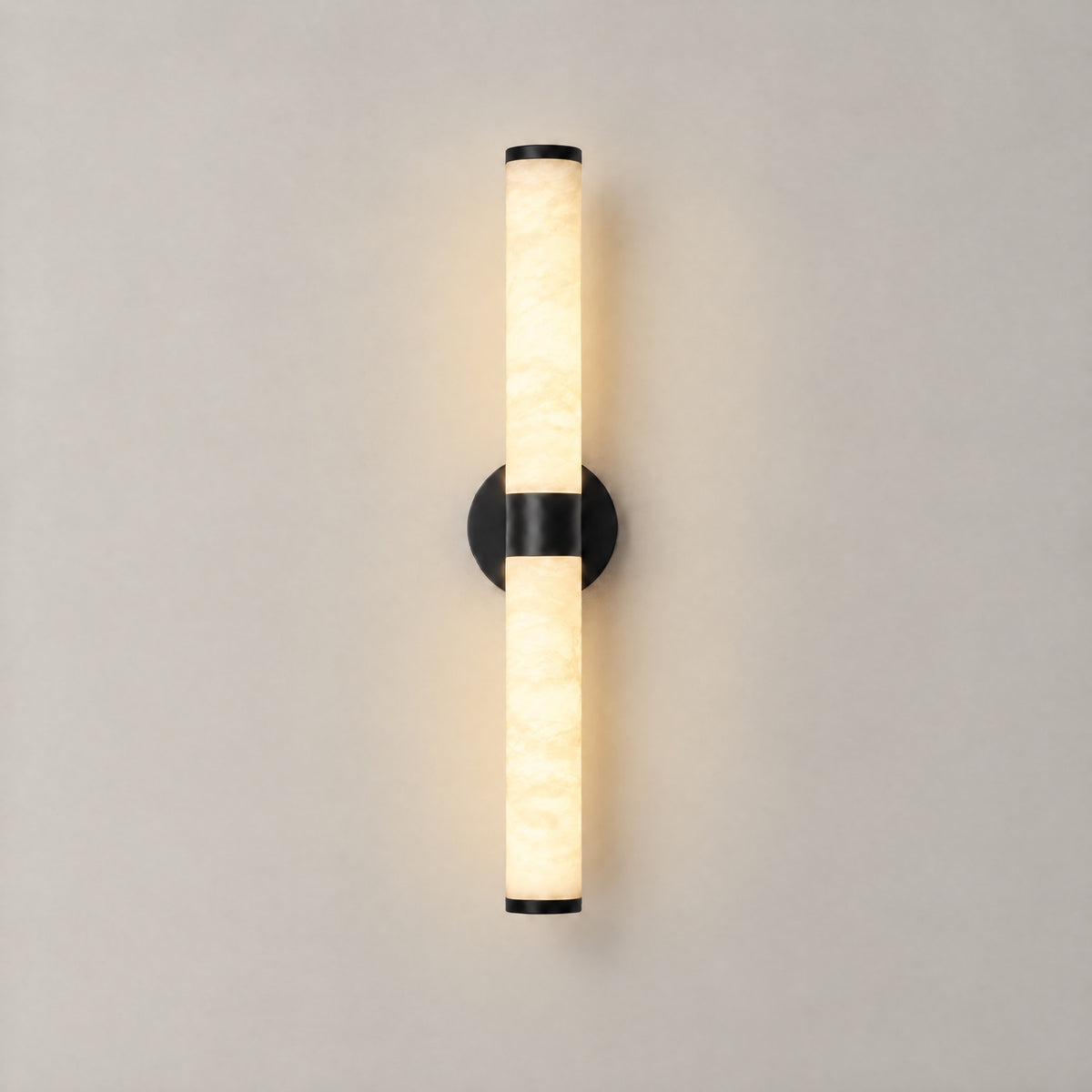 Anello Alabaster Black Wall Sconce 24" H