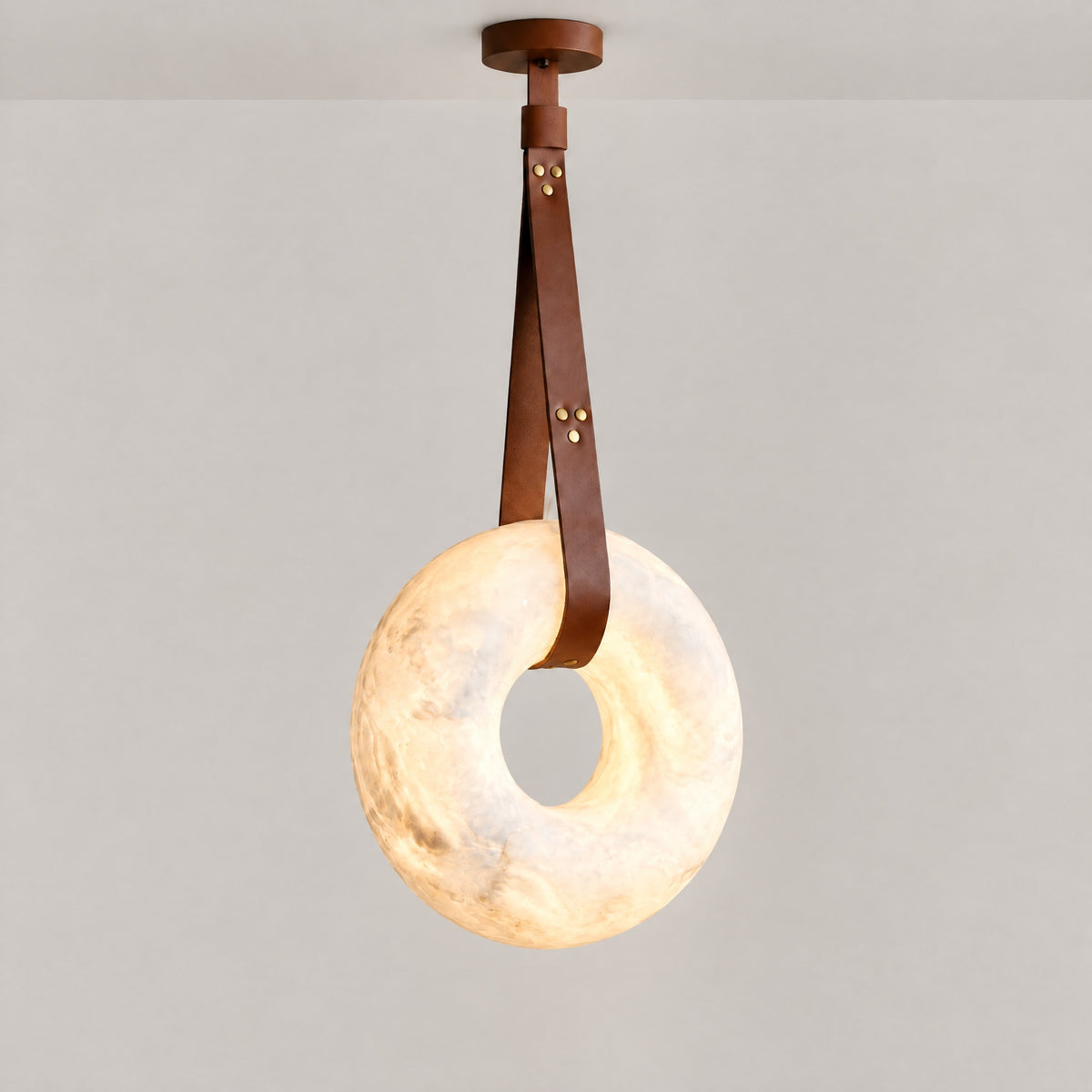 Anello Modern Alabaster Ring Pendant Light