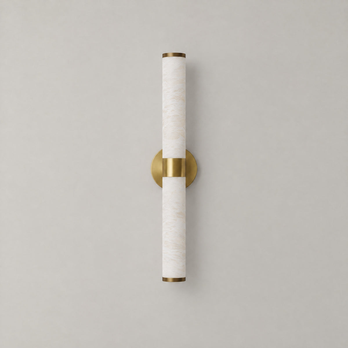 Anello Modern Linear Alabaster Sconce – lights off