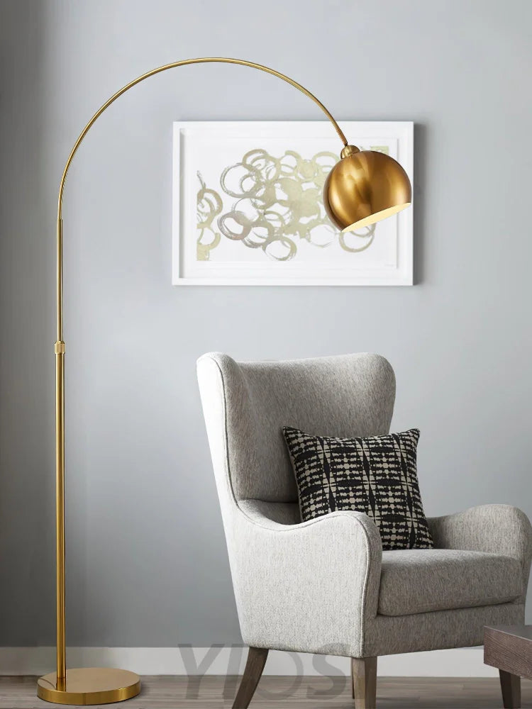 Angle Floor Lamp ∅ 43.3″ - Bent-1-Yiosilamp