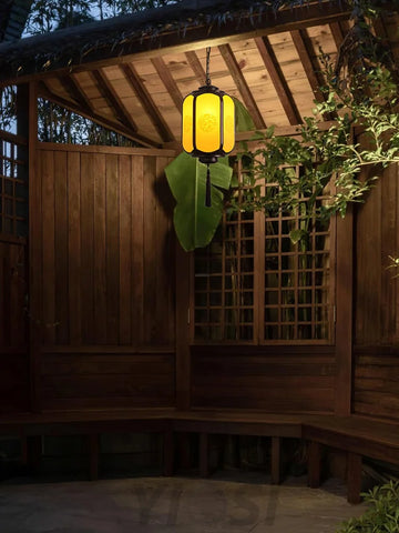 Antique Lantern Pendant Light ∅ 7.9″ - Genteel-1-Yiosilamp