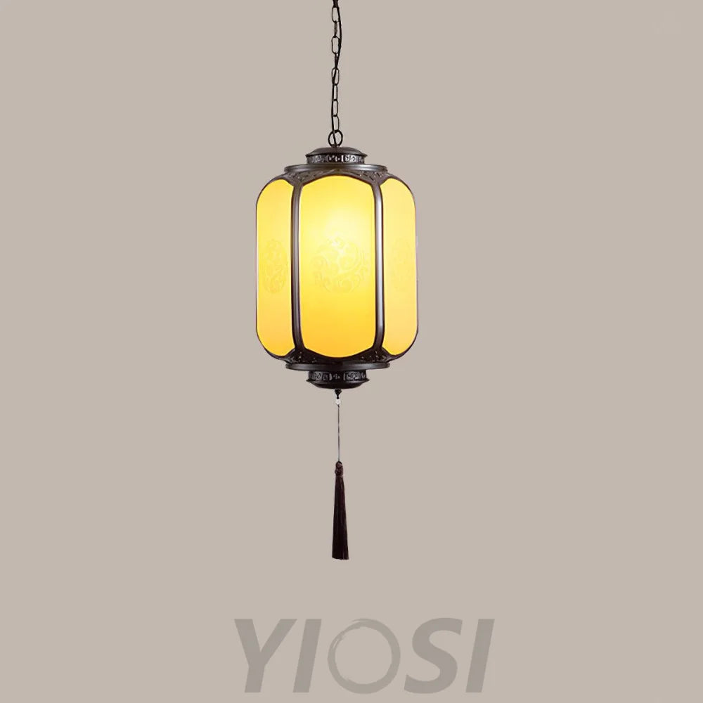Antique Lantern Pendant Light ∅ 7.9″ - Genteel-1-Yiosilamp