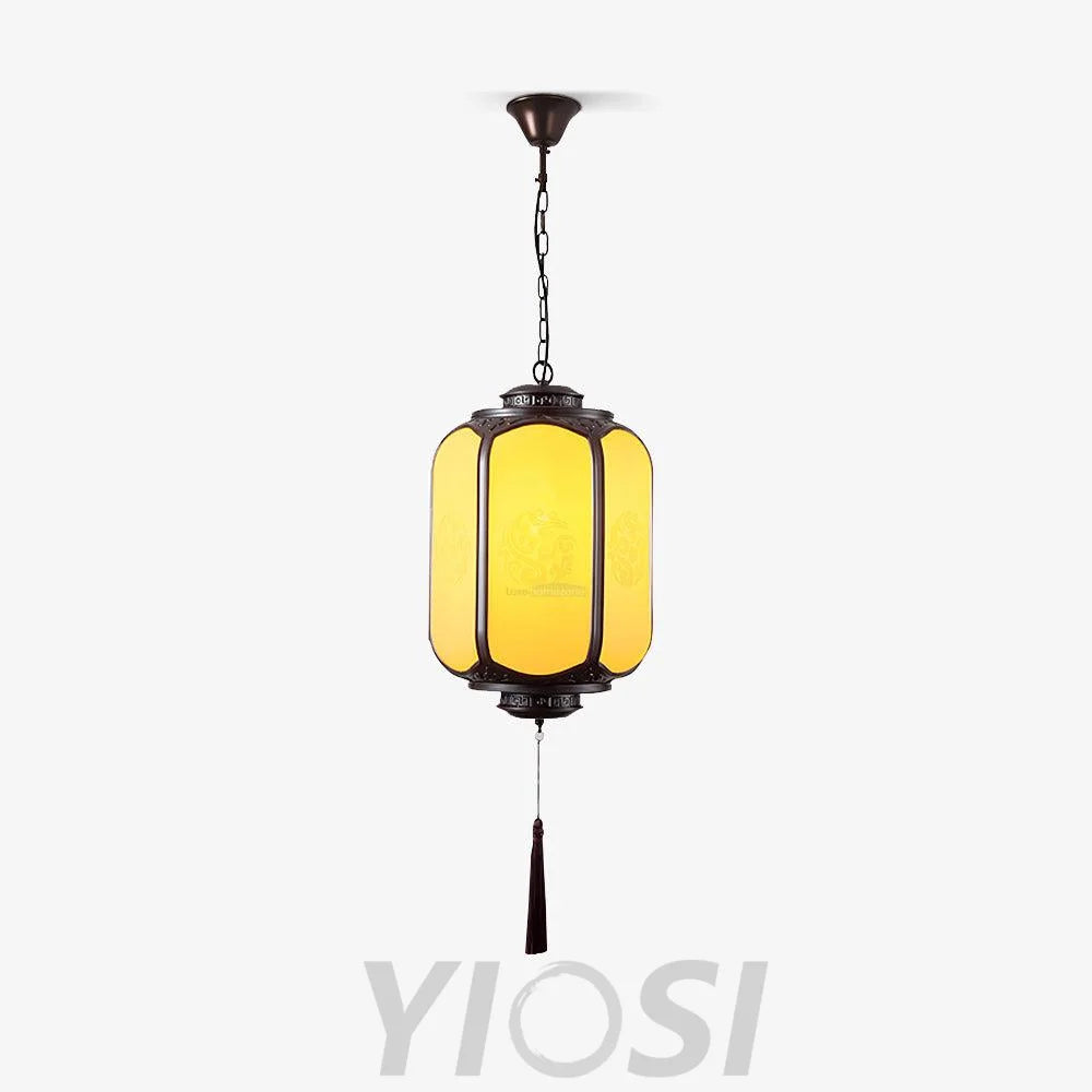 Antique Lantern Pendant Light ∅ 7.9″ - Genteel-1-Yiosilamp