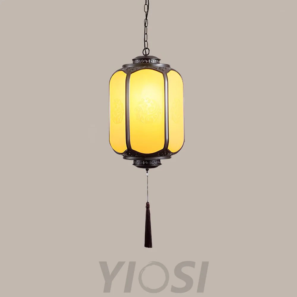 Antique Lantern Pendant Light ∅ 7.9″ - Genteel-1-Yiosilamp