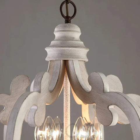 Antique White Style Chandelier Φ 19.7″ - Genteel, Optimized-1-Yiosilamp