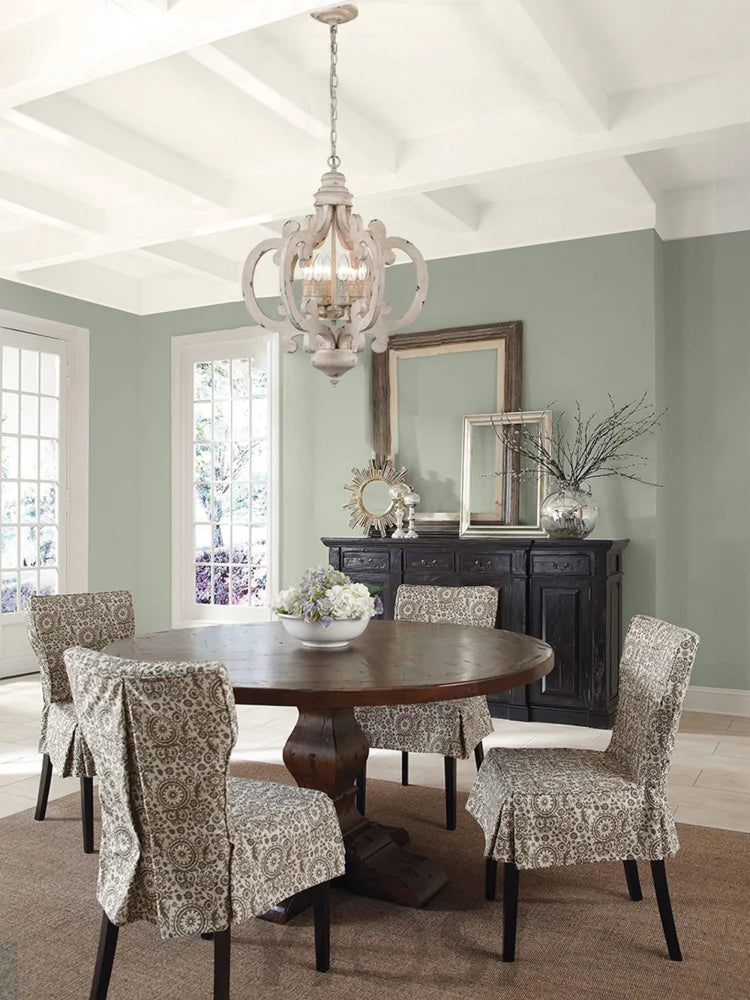 Antique White Style Chandelier Φ 19.7″ - Genteel, Optimized-1-Yiosilamp