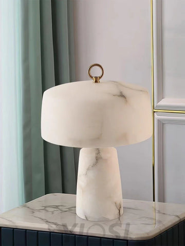 Aogashima Table Lamp  ∅ 11.8″ - Alabaster-1-Yiosilamp