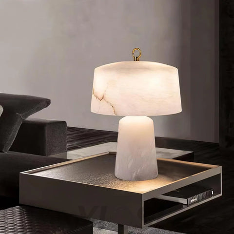 Aogashima Table Lamp  ∅ 11.8″ - Alabaster-1-Yiosilamp