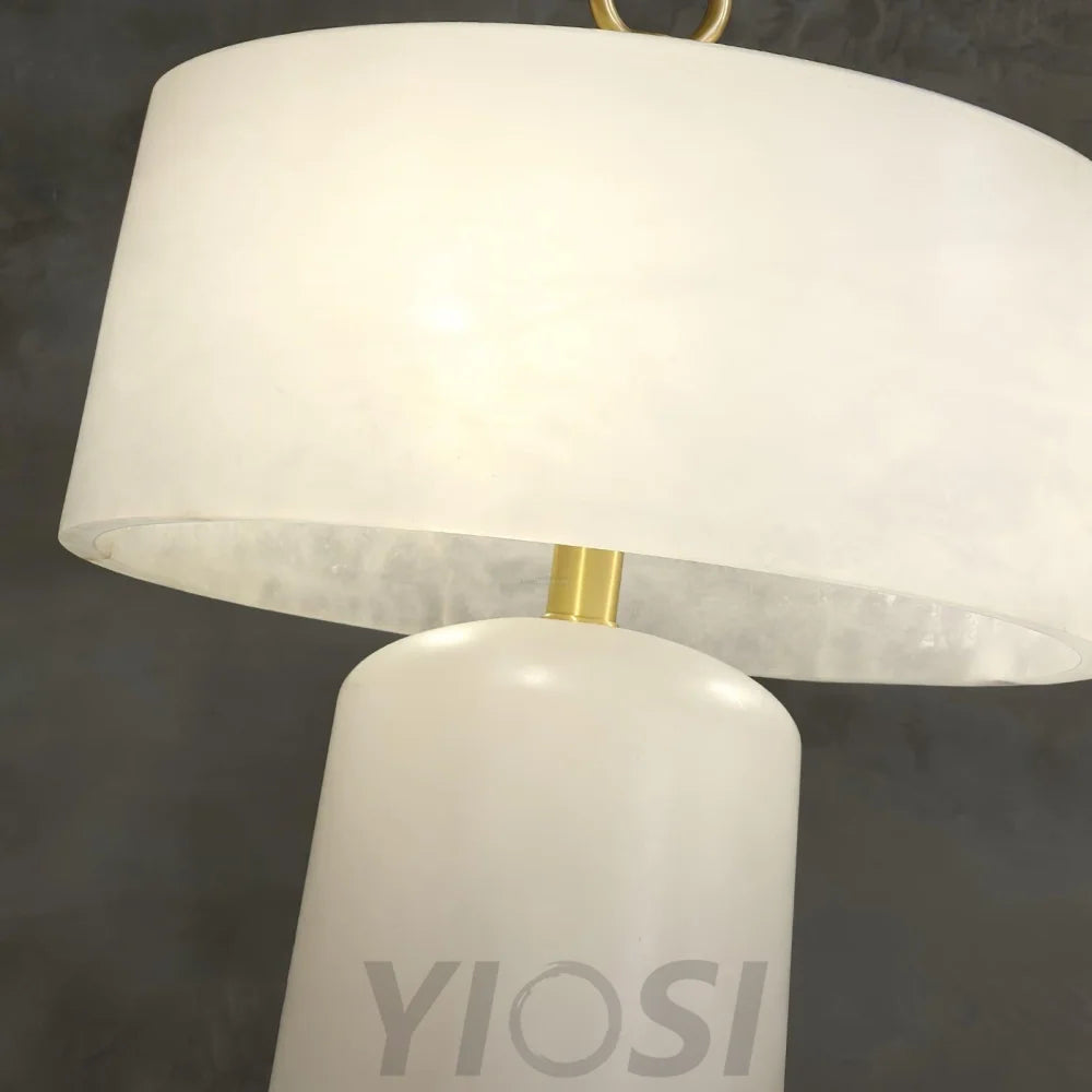 Aogashima Table Lamp  ∅ 11.8″ - Alabaster-1-Yiosilamp