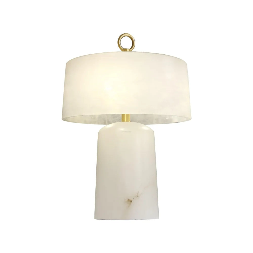 Aogashima Table Lamp  ∅ 11.8″ - Alabaster-1-Yiosilamp