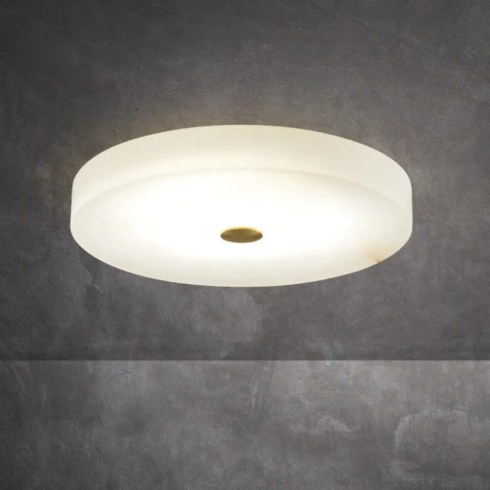 Apollo Modern Round Alabaster Flush Mounted Chandelier 15.7‘’D