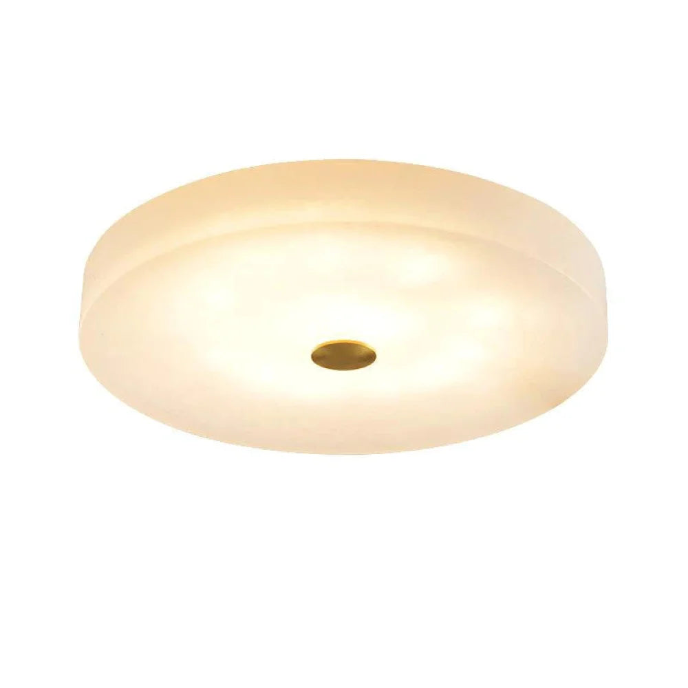 Apollo Modern Round Alabaster Flush Mounted Chandelier 19.7’’