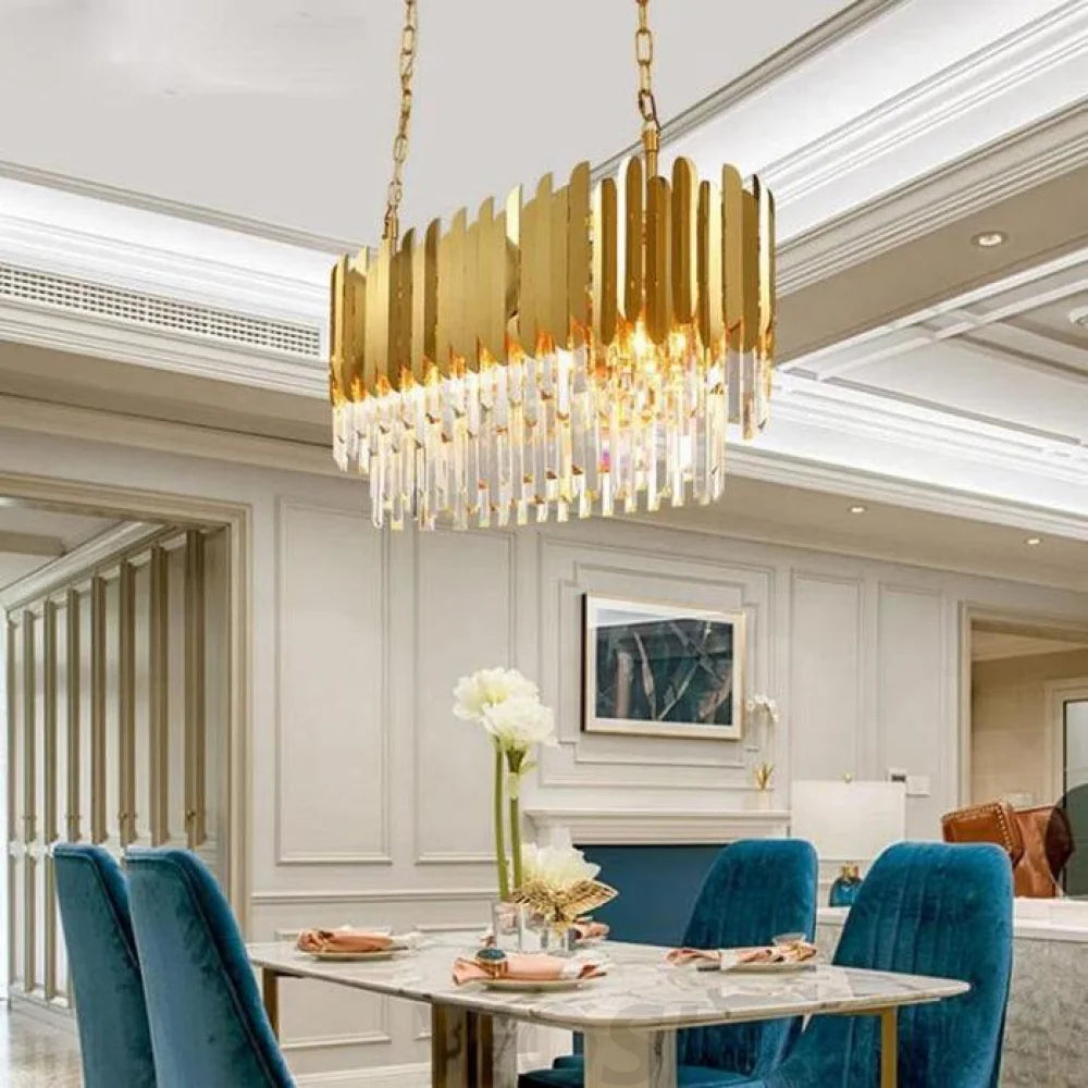 chandelier kitchen island