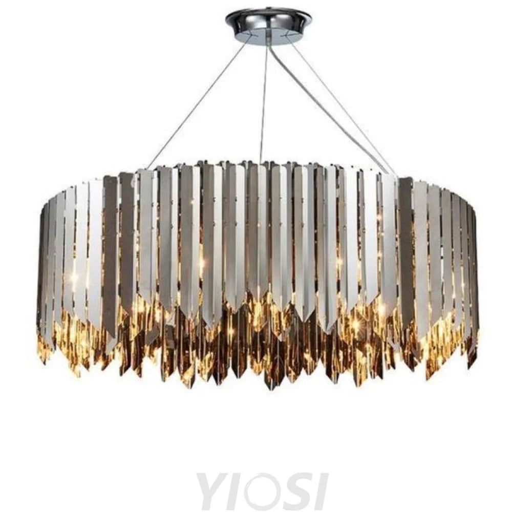 chandelier over dining table