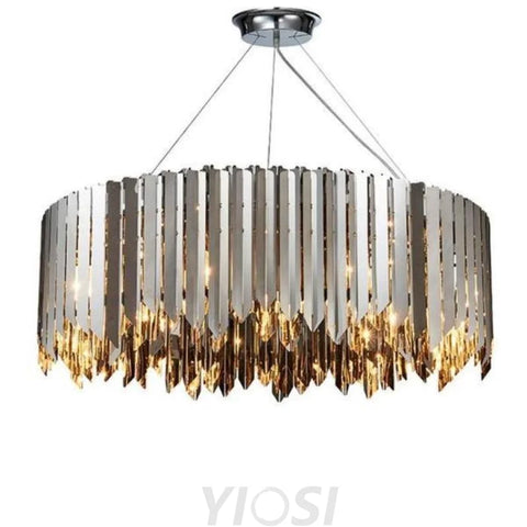 chandelier over dining table