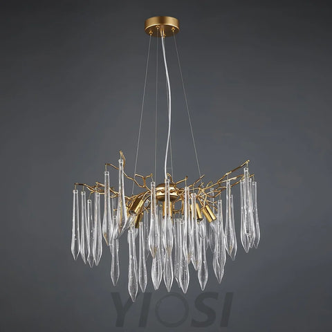 Aqua Funnel Chandelier with 8/10/12 heads - Branch-1-Yiosilamp