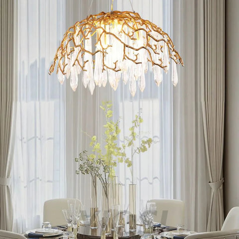 Aqua Modern Dome Glass Branch Chandelier Chandeliers For Dining Room Stairways Foyer Bedrooms