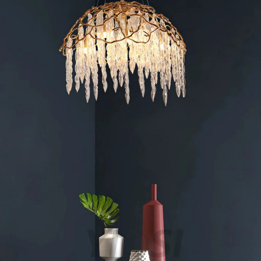 Aqua Modern Dome Glass Branch Chandelier Chandeliers For Dining Room Stairways Foyer Bedrooms