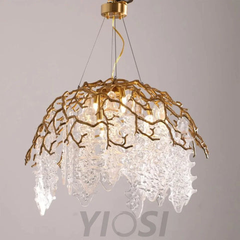 Aqua Modern Dome Glass Branch Chandelier Chandeliers For Dining Room Stairways Foyer Bedrooms